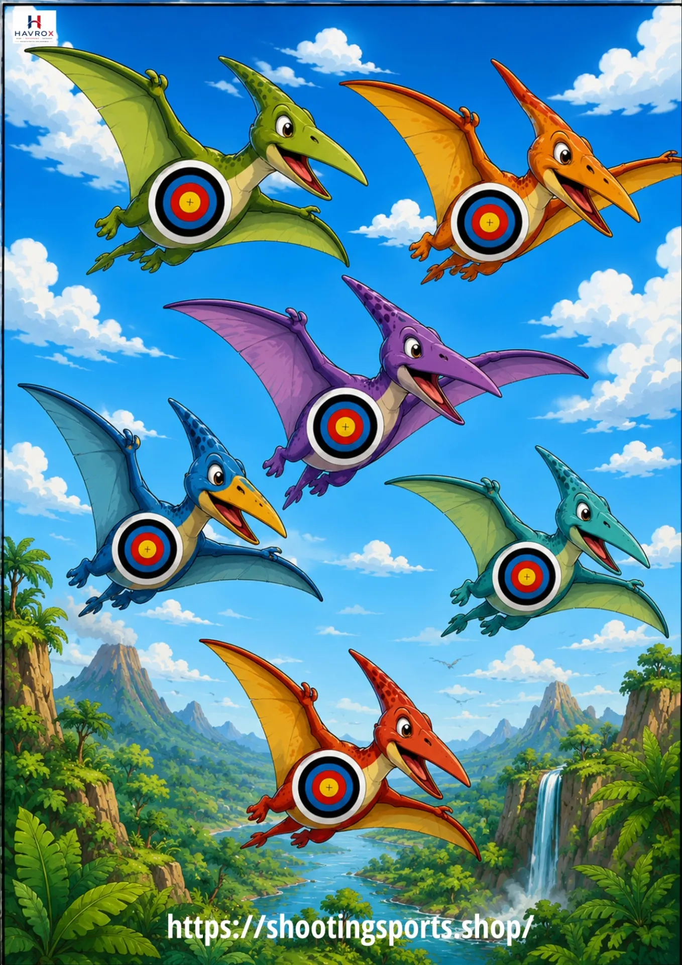 [SSSTGTV029A] Flying Dino Targets (25)