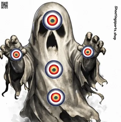 [SSSTGTV013A] Ghost Monster Targets (25, 140mm x 140mm)