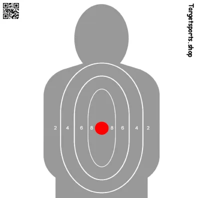 [SSSTGTV017A] Silhouette Targets (25, 140mm x 140mm)