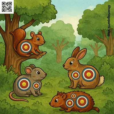 [SSSTGTV021A] Woodland Animals Targets (25, 140mm x 140mm)